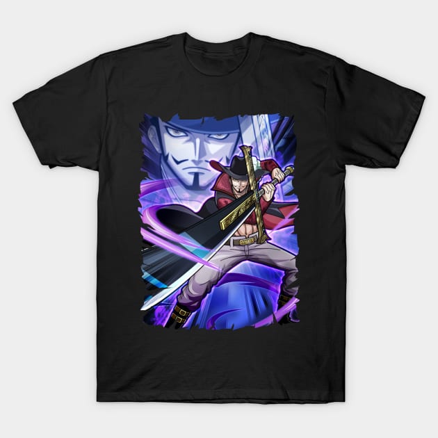 DRACULE MIHAWK ANIME MERCHANDISE T-Shirt by julii.draws